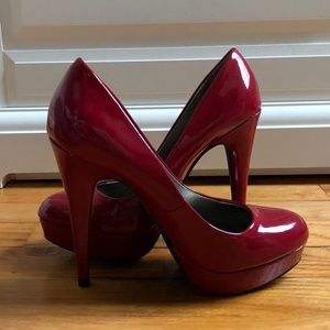 G by Guess Platform Red Heels